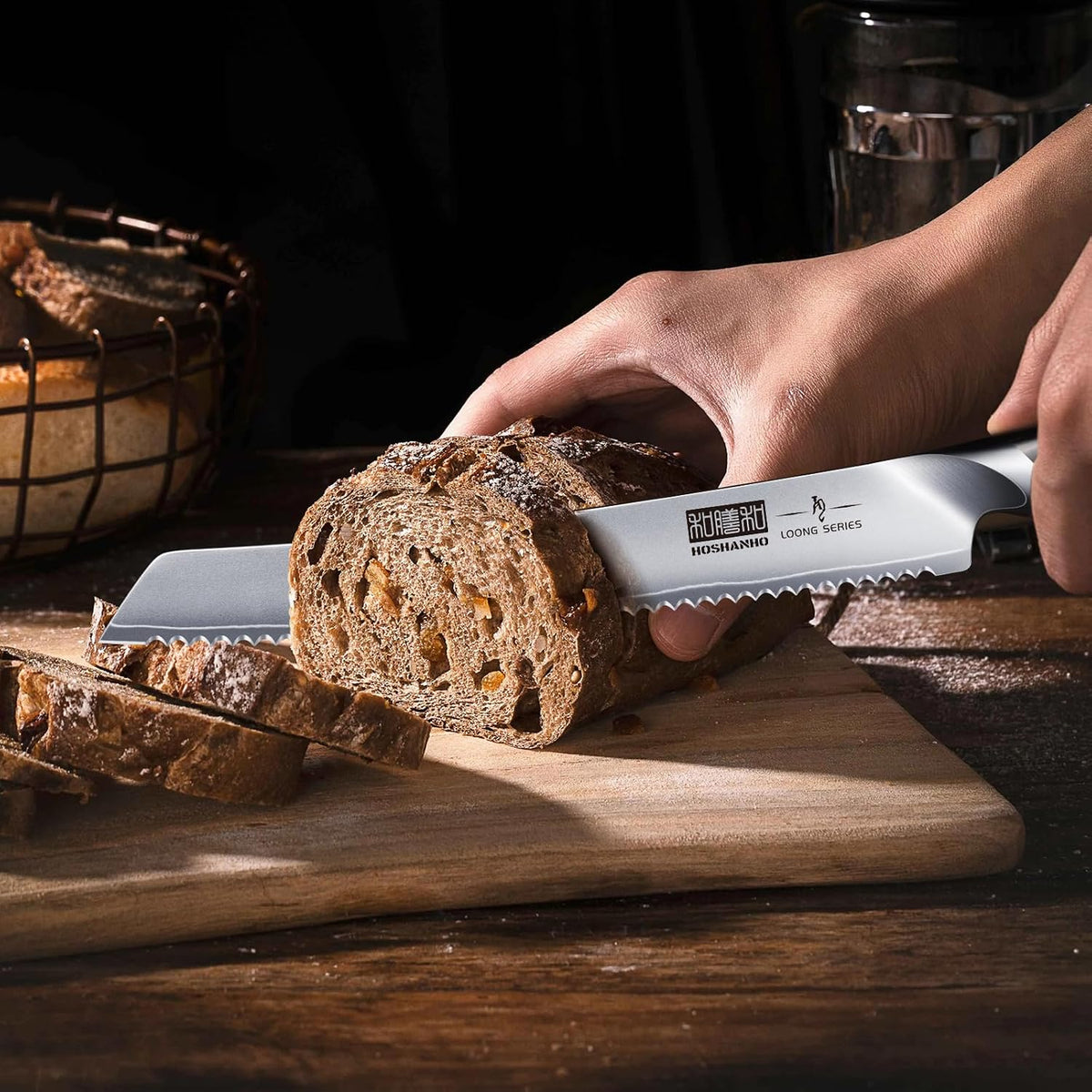 HOSHANHO Bread Knife 10 inch, Ultra Sharp Japanese Serrated Bread Knife