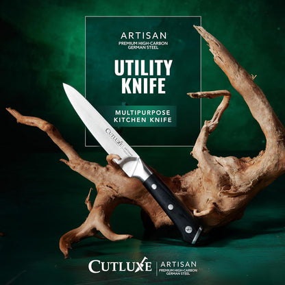 Cutluxe Kitchen Utility Knife, 5.5" Paring Knife – Razor Sharp Blade