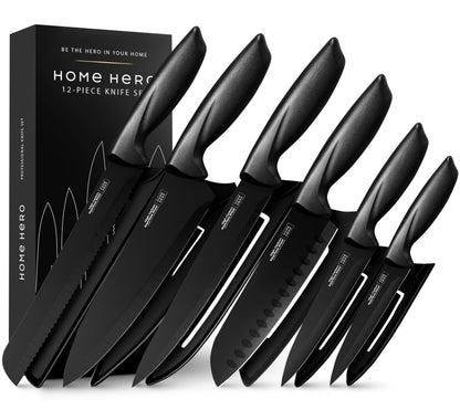 Home Hero Santoku Knife with Sheath - High Carbon Stainless Steel Knife