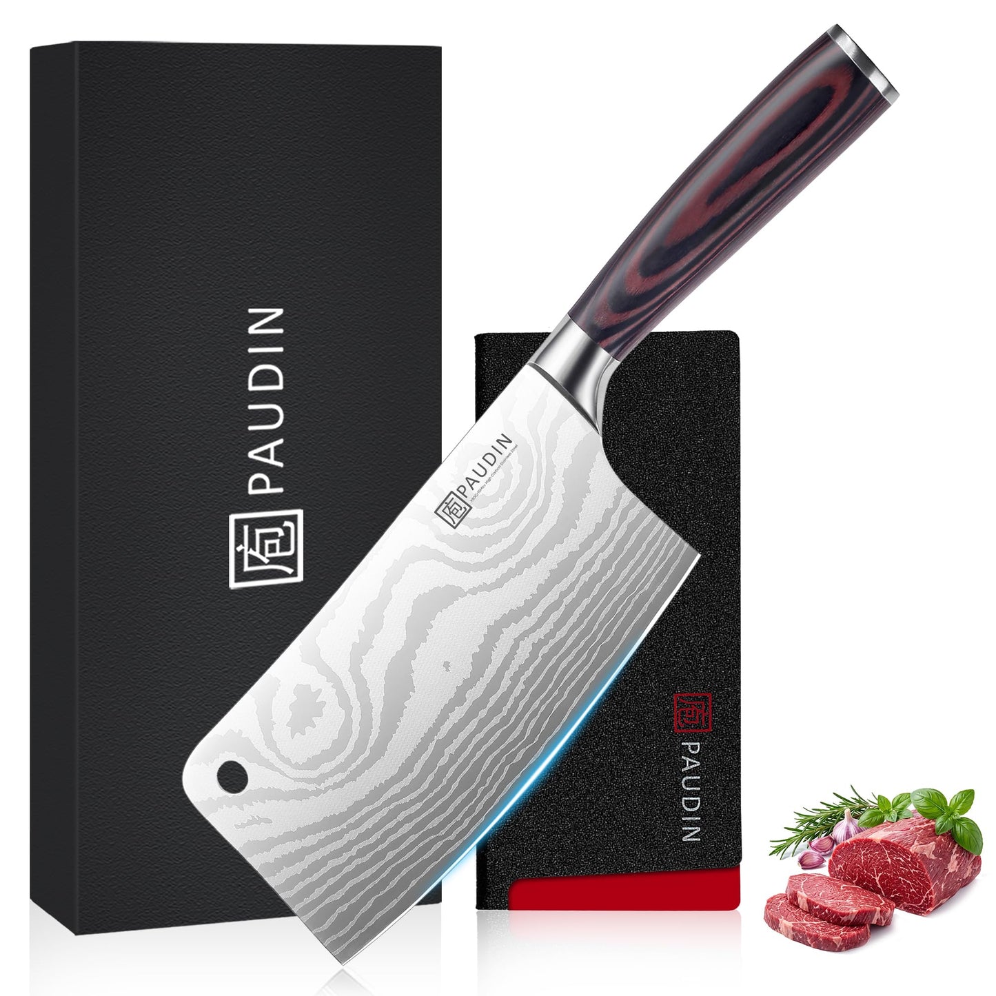PAUDIN Santoku Knife, 5 inch Chef Knife, Ultra Sharp Kitchen Knife