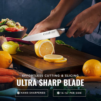 Cutluxe Kitchen Utility Knife, 5.5" Paring Knife – Razor Sharp Blade