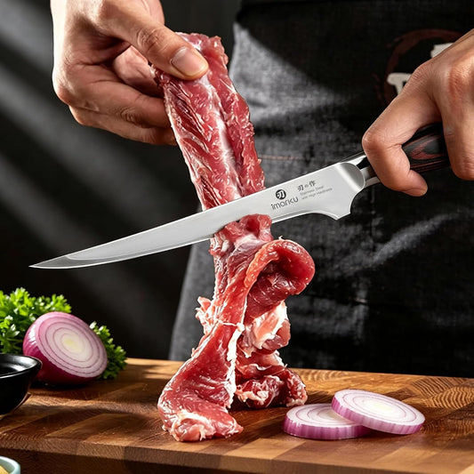 imarku 8 Inch Fillet Knife, Japanese High Carbon Stainless Steel