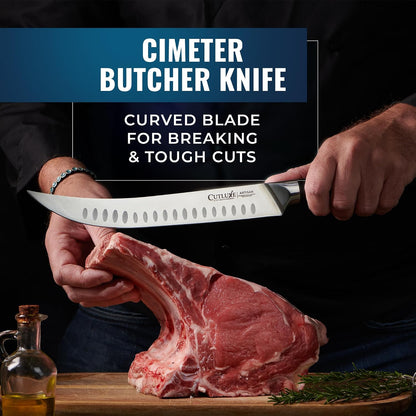 Cutluxe Butcher Knife Set, Brisket, Breaking, Boning & Fillet for Meat