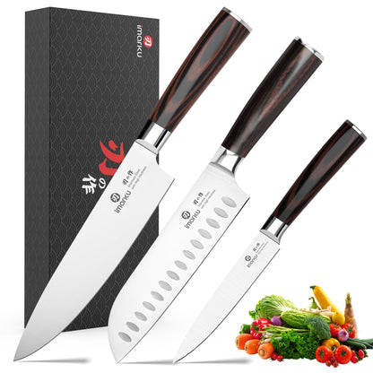 imarku Santoku Knife 7 Inch, Japanese Sharp High Carbon Stainless Steel