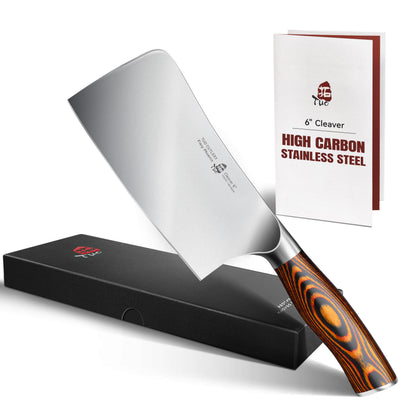 TUO Santoku Knife, 7 inch Japanese Chef Knife for Vegetable Chopping & Meat Dicing, High Carbon German Steel, Ergonomic Handle - Fiery Phoenix Series