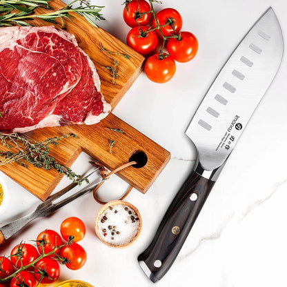 imarku Santoku Knife 5 Inch, Japanese High Carbon Stainless Steel