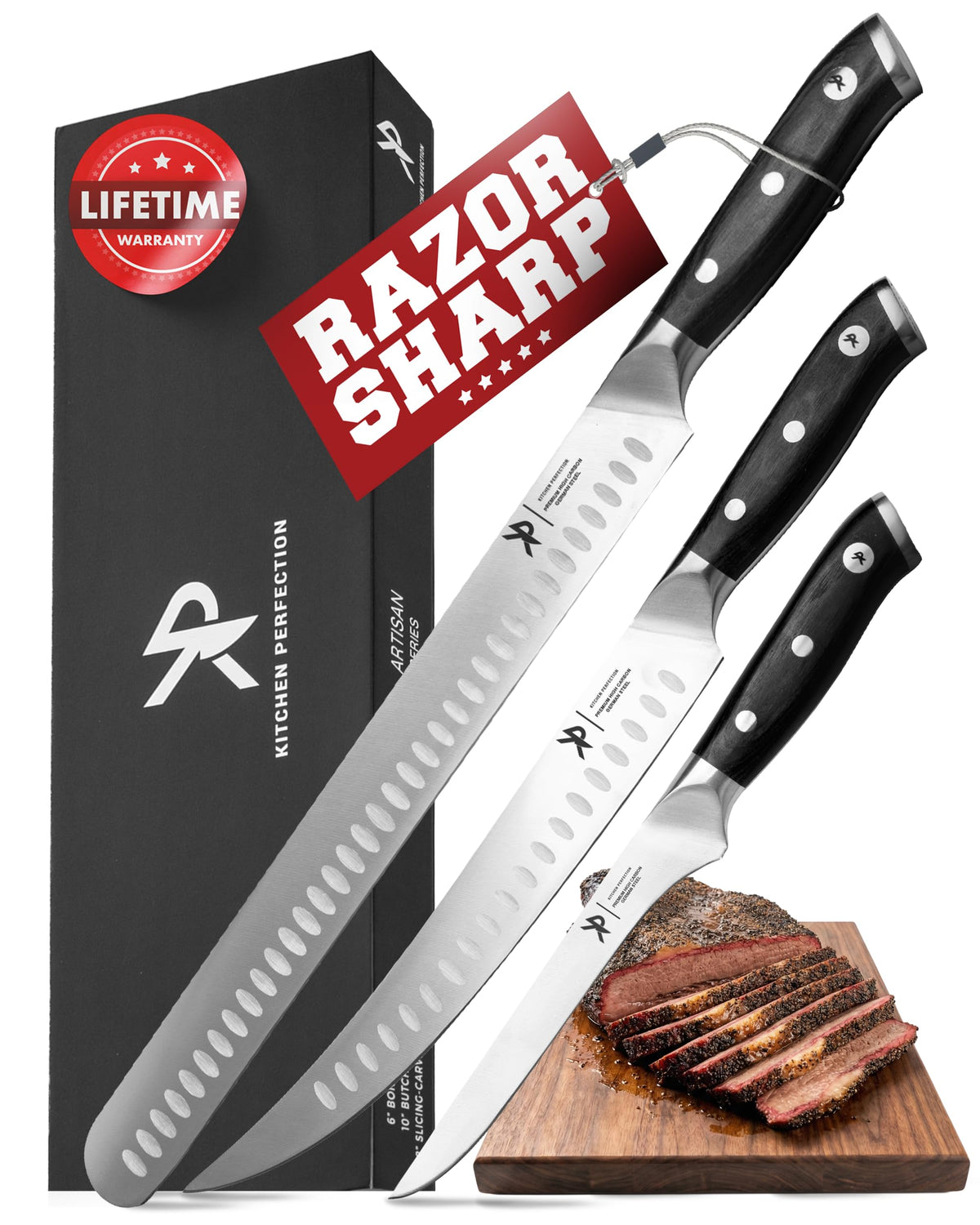Kitchen perfection 6” Boning Knife for Meat Cutting, Fillet & Deboning
