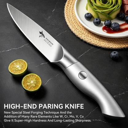 MAD SHARK Paring Knife 3.5 inch Ultra Sharp German Stainless Steel