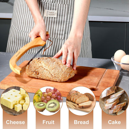 RAPSAKEMOH Sourdough bread knife, Bread slicer for homemade bread,Serrated