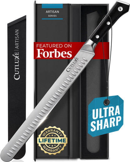 Cutluxe Brisket Knife, 12" Carving & Slicing Knife for Meat & BBQ
