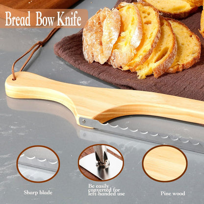 RAPSAKEMOH Sourdough bread knife, Bread slicer for homemade bread,Serrated