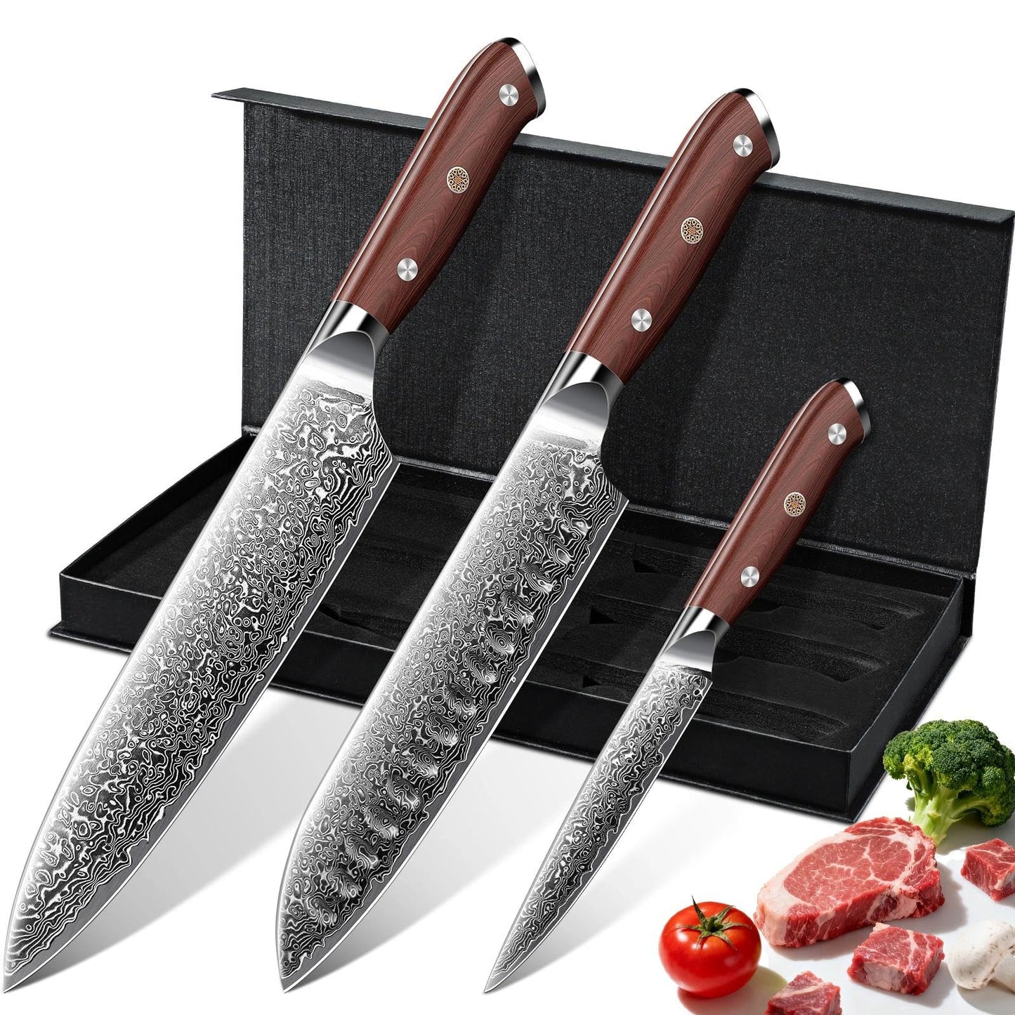 Purple Dragon Bread Knife for Homemade Bread, Serrated Knife
