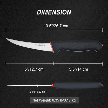 5" Boning Knife, Professional Meat Trimming with SoftGrip Handle