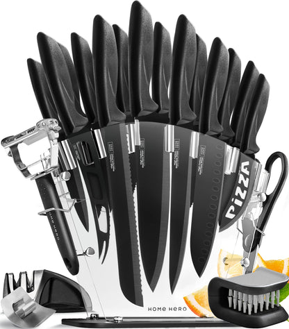 Home Hero Santoku Knife with Sheath - High Carbon Stainless Steel Knife