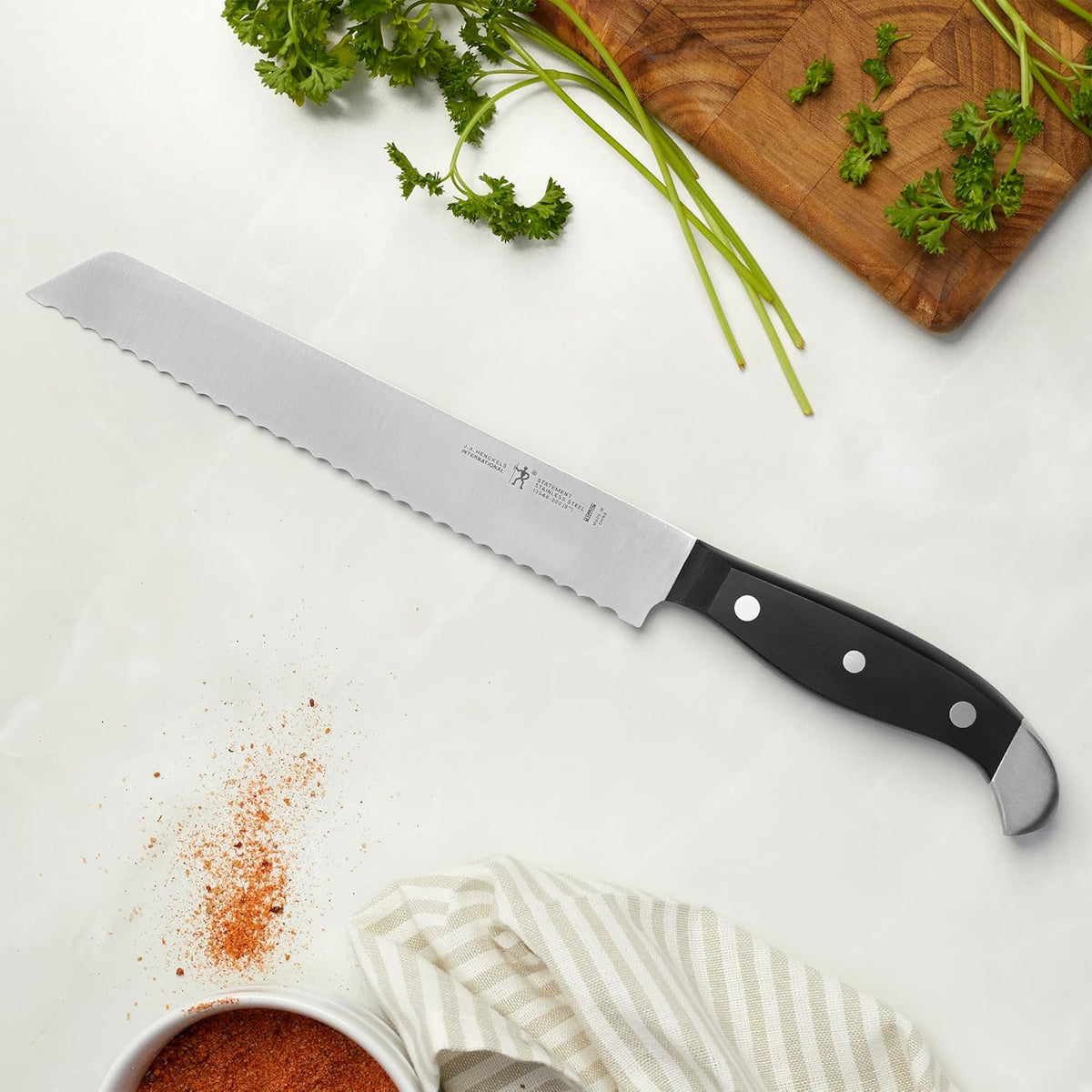 HENCKELS Statement 8-Inch Bread Knife, Razor-Sharp, German Engineered