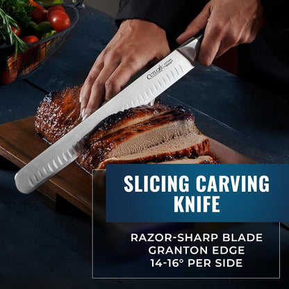 Cutluxe Butcher Knife Set, Brisket, Breaking, Boning & Fillet for Meat