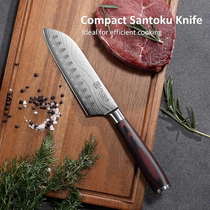 PAUDIN Santoku Knife, 5 inch Chef Knife, Ultra Sharp Kitchen Knife