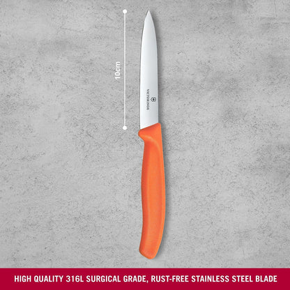 Victorinox Swiss Classic 4 Inch Straight Edge Paring Knife - Orange