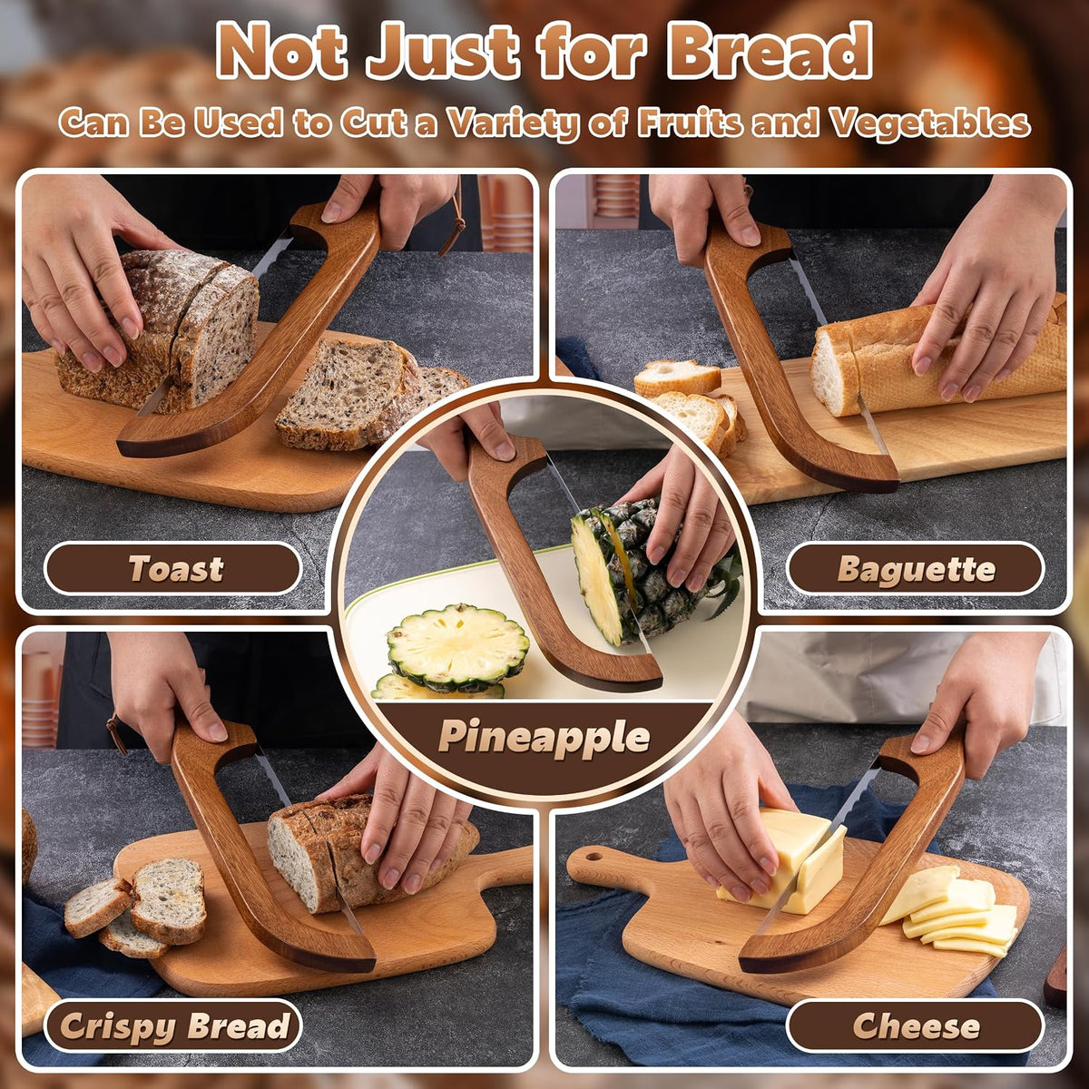 Bread Knife for Homemade Bread 14.5'' Sourdough Bread Knife Bread knives